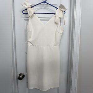 She + Sky White Blouse with Blue Logo